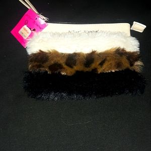 NWT Betsy Johnson Fur Wallet